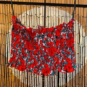 Floral crop top